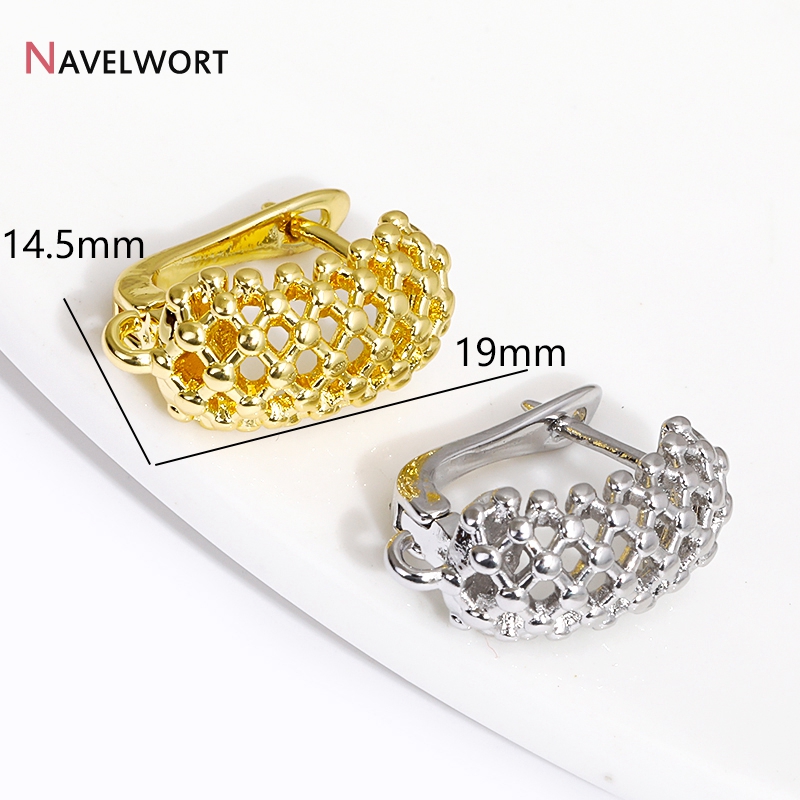 18K 금도금 황동 속이 빈 셰벤지 이어와이어 귀걸이  - Jewelry Making Metal 리뷰 및 가격