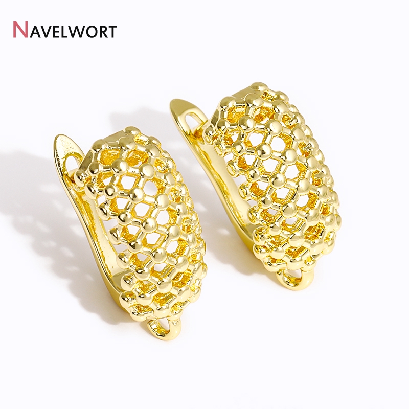 18K 금도금 황동 속이 빈 셰벤지 이어와이어 귀걸이  - Jewelry Making Metal 리뷰 및 가격
