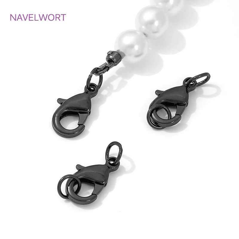 블랙 컬러 황동 랍스터 걸쇠 및 익스텐더 체인, 보석용 - Jewelry Making Material 리뷰 및 가격
