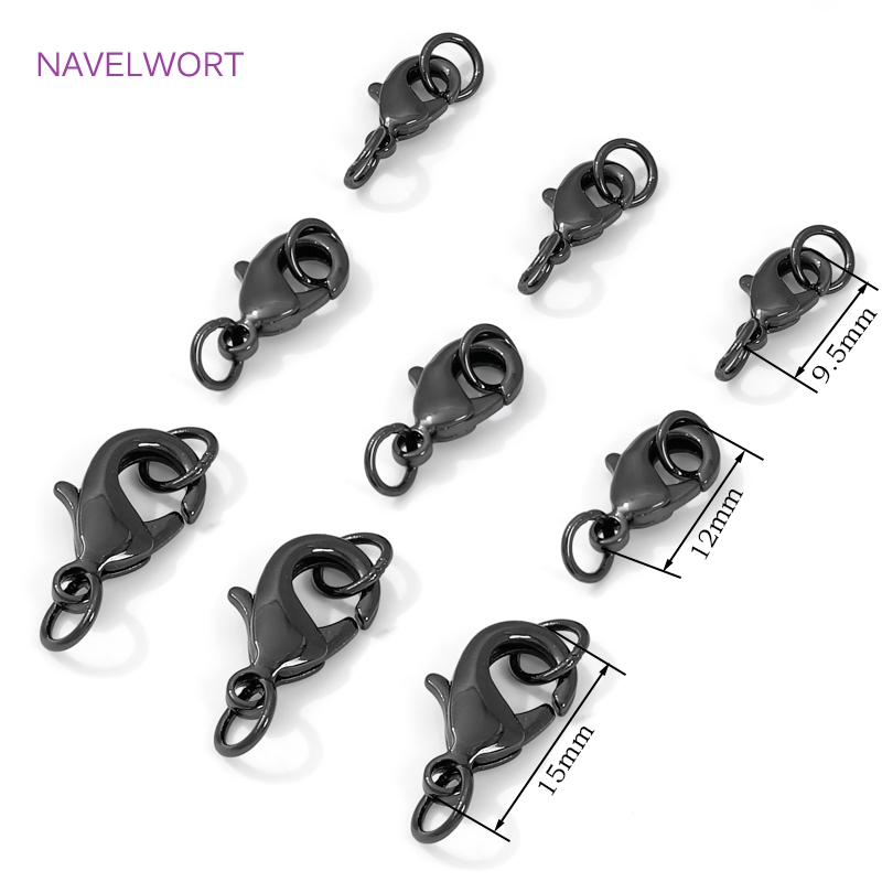 블랙 컬러 황동 랍스터 걸쇠 및 익스텐더 체인, 보석용 - Jewelry Making Material 리뷰 및 가격