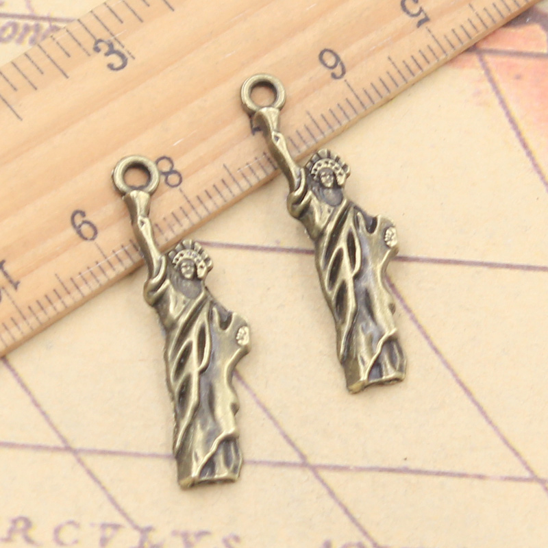 20pcs 매력 자유의 여신상 뉴욕 34x10mm 티베 - Jewelry Making York 리뷰 및 가격