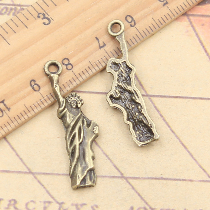 20pcs 매력 자유의 여신상 뉴욕 34x10mm 티베 - Jewelry Making York 리뷰 및 가격